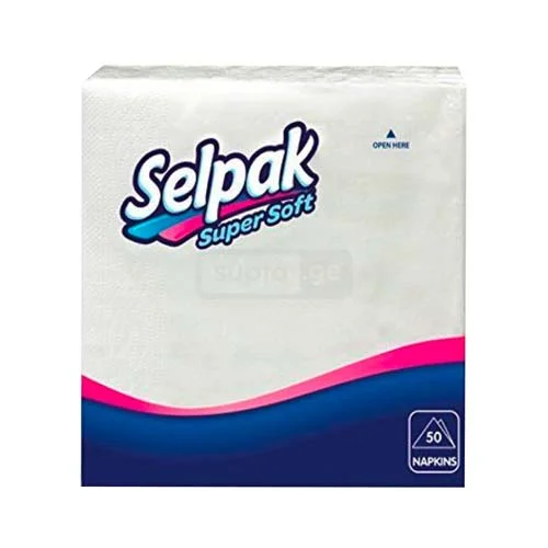 Selpak-სელპაკი სუფრის ხელსახოცი 33*33სმ 100ც